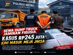 Sewa Dump Truck Jaminan Fidusia, Kasus Rp245 Juta Kini Masuk Meja Jaksa