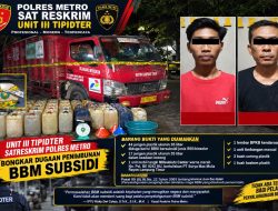 Tipidter Gerebek Rumah Penampungan BBM Subsidi di Rejomulyo, 61 Jerigen Diamankan